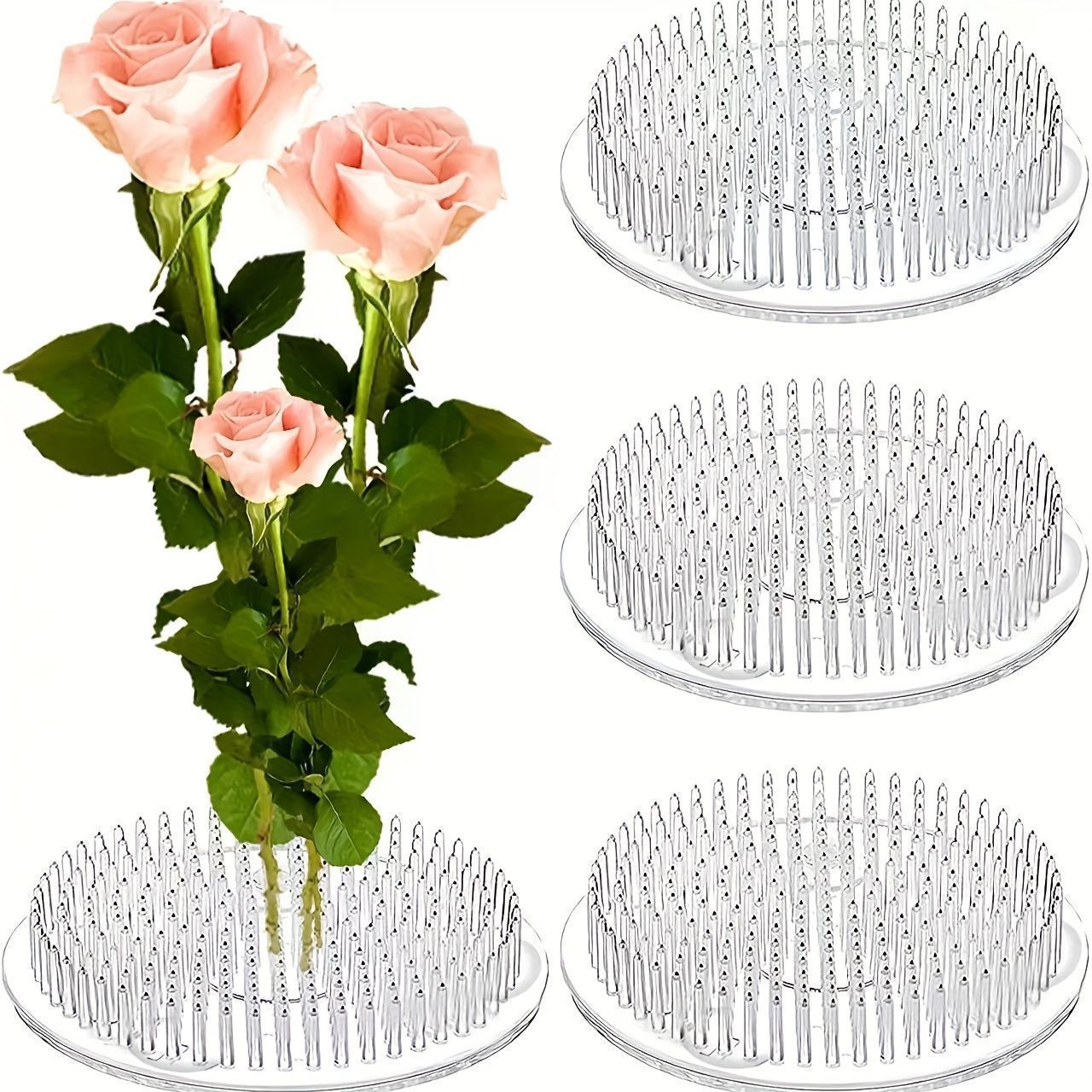 Florist Supply Vases - Круглая прозрачная подставка-держатель для икебаны на